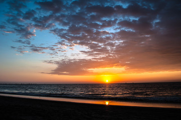 atardecer playa