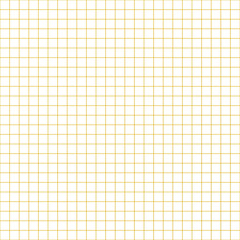 Grid paper. Abstract squared background with yellow graph. Geometric pattern for school, wallpaper, textures, notebook. Lined blank isolated on transparent background.