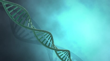 Human DNA strands concept 3D with looping animation - Powered by Adobe