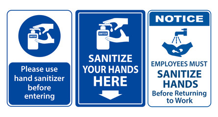 set of mandatory sign or warning sign corona virus poster or 2019-ncov viruses   from wuhan city or wash your hand sign concept. eps 10 vector, easy to modify