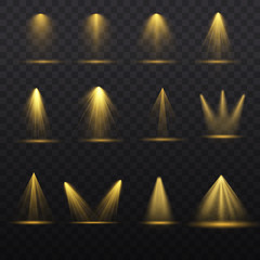Obraz premium Set of Spotlight.