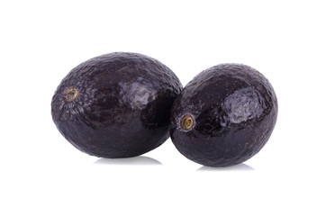  avocado isolated on white background