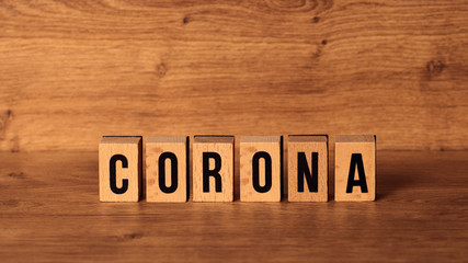 Corona Virus Buchstaben