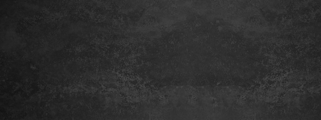 Black anthracite stone concrete texture background panorama banner long