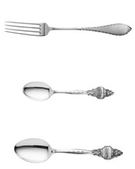 Various vintage silver cutlery