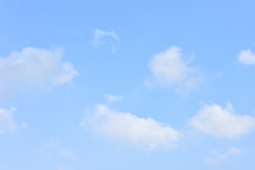 Blue sky white cloud white background. Beautiful sky and clouds in the afternoon.