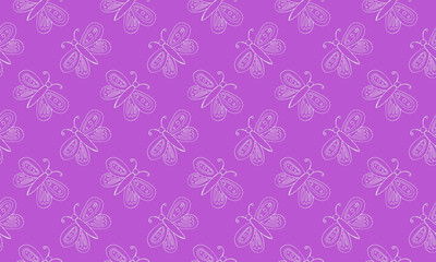 Beautiful colorful butterfly isolated on a white background. Hand drawing line vector sketch