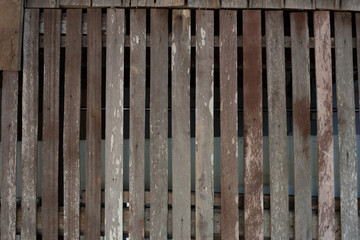 wall of an old wooden house