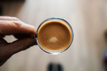 Café espresso espumoso 