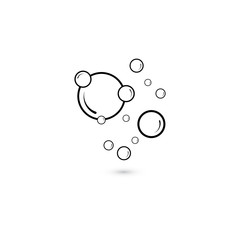 bubble icon vector illustration design template
