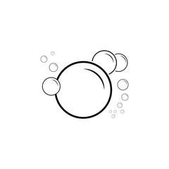bubble icon vector illustration design template