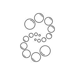 bubble icon vector illustration design template
