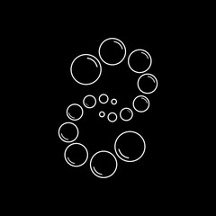 bubble icon vector illustration design template