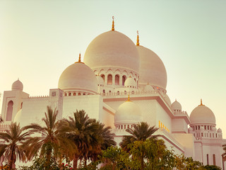 mosque in abu dhabi has biggest dome in the world 