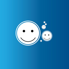 bubble icon vector illustration design template