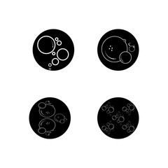 bubble icon vector illustration design template
