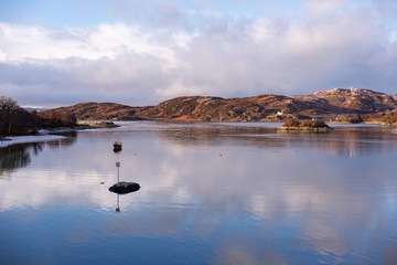 The silver sands of Morar in Scotland