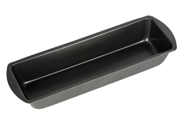 Fototapeta premium metal long drip, roasting pan for a cake (bread pan)