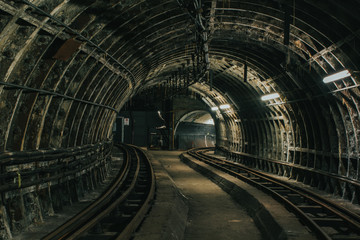 Abandoned rail fallout tunnel