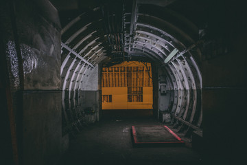 Abandoned rail fallout tunnel
