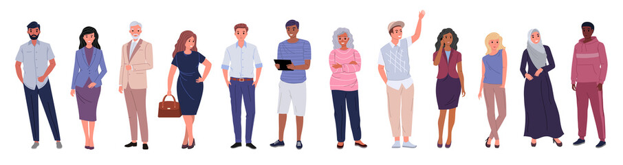 Group of people of different ages