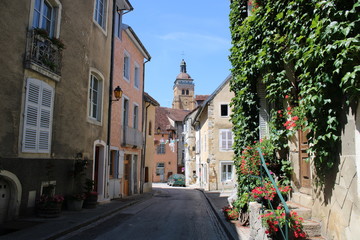 street in old town in France