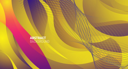 Wave pattern fluid gradients, abstract lines for Wallpaper, Banner, Background, Card, Book Illustration, landing page