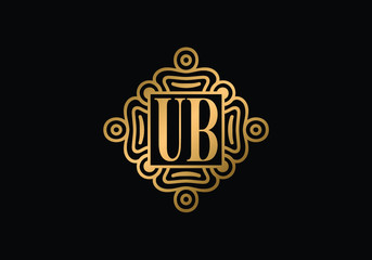 U B Initial Letter Logo design vector template, Graphic Alphabet Symbol for Corporate Business Identity