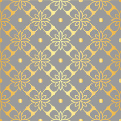 Fototapeta premium Art deco gold color pattern, luxury texture