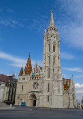Fototapeta na wymiar Matyasha Church - Catholic Church in Budapest, Hungary