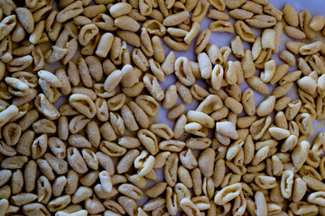 homemade Italian pasta with flour in the coronavirus quarantine period