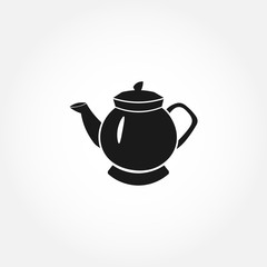 tea kettle icon. isolated design element