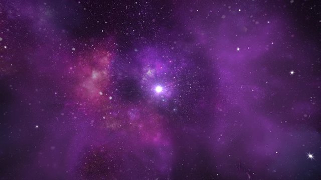 Scenic Spiral Infinite Galaxy Outer Space Travel Center Moving Stars Nebula Loop Animation. Flying In Orion Nebula Infinite Universe Galaxy, star, night, sky, dust, planet Solar System