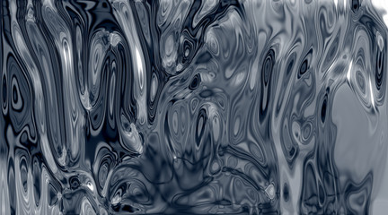 Abstract texture imitating liquid metal