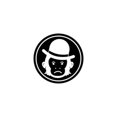 monkey vector logo design