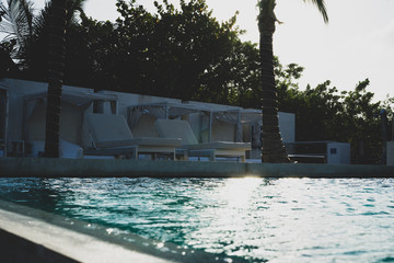 swimming pool in hotel