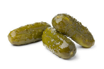 Whole marinated pickles
