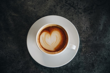 coffee Art simple shot on top shot