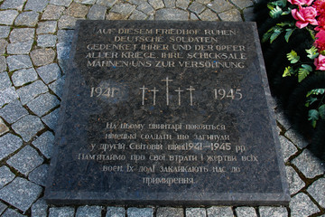 tombstone in cemetery