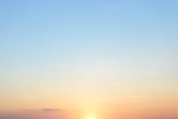 Tuinposter Breathtaking sunset, beautifull sky clouds background © yotrakbutda