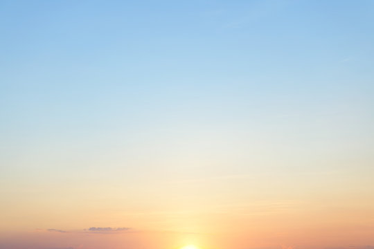 Breathtaking sunset, beautifull sky clouds background