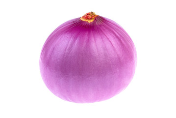 Fresh onion isolated on white background