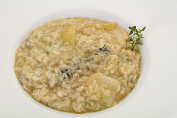 Risotto with pear and gorgonzola