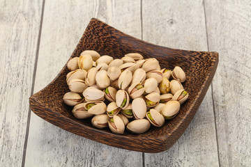 Pistachio nuts heap