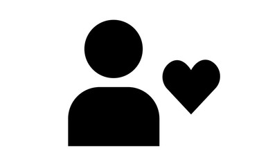 Favorite, friend, heart, person, profile, user, account, avatar, bookmark, date, dating, favorites, like, love, lovely, pair free vector icon