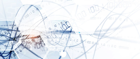 Technology data background, idea of global business solution