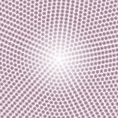 Pop art colorful comics book magazine cover. Polka dots pink background. Cartoon funny retro pattern strip mock up. Vector halftone illustration. 90-s style. Sunburst, starburst shape.