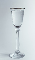  glass of water isolated on white background