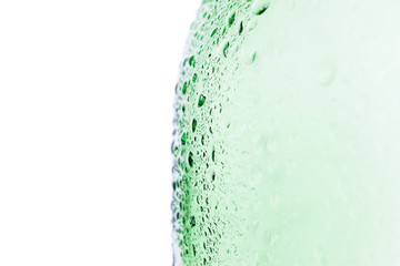 Water drops on metal surface. Abstract background