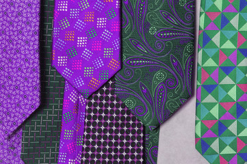 Tie a variety of colors and color
